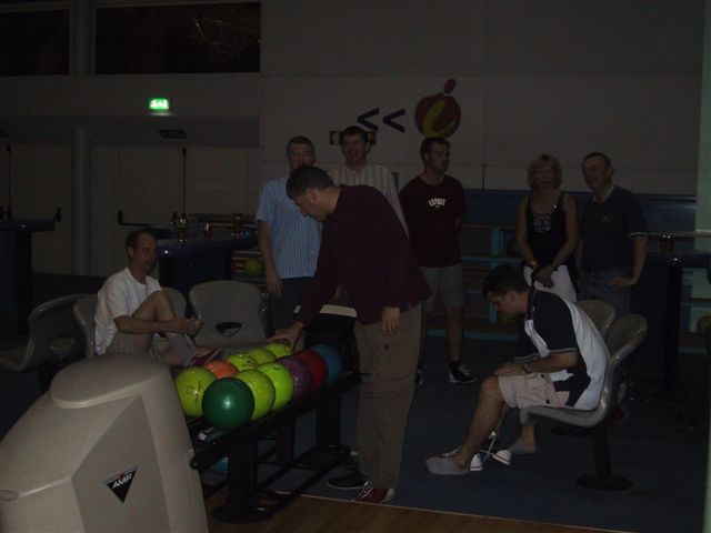 Next night, a little bowling again 