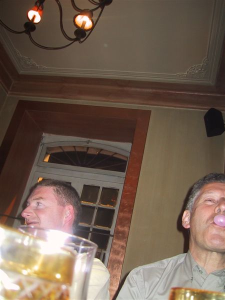 Bubble gum rather than after dinner mints! 