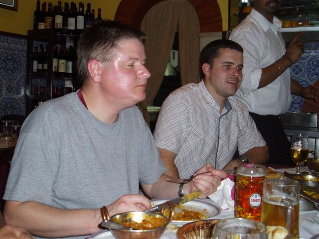 Curry after the Sweden v Holland marathon