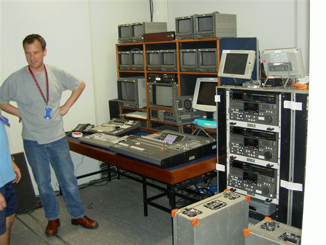 Trevor looks after the Edit Suite 