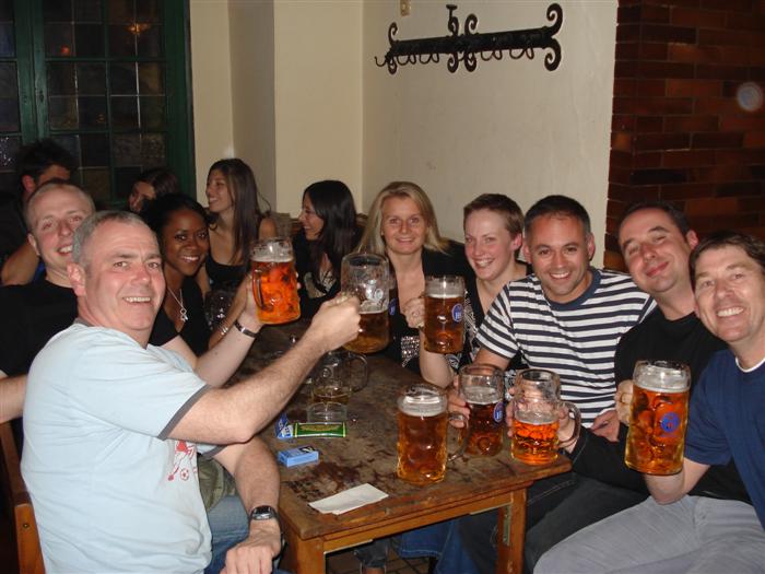 Production get together in Hofbr&auml;uhaus