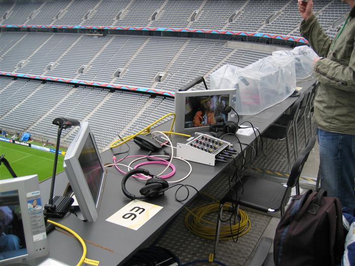 Munich Stadium commentary position...