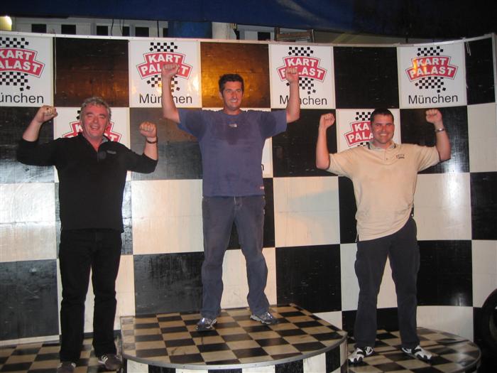 The winners on the podium...